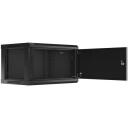 Lanberg seinakapp 19 6U WF01-6406-00B, 600mm, 6U, must, teras, IP20, 2 ventilaatori pesa, 4 vertikaalset riba