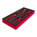 KNAIBĻU PUTU IELIKTŅU KOMPLEKTS, 4 PC PLIERS FOAM INSERT SET, 4932493631 MILWAUKEE