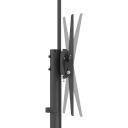 Sbox Grīdas mobilais stiprinājums FS-401-2, 37-70'', 45kg, 100x100-600x400, melns, līmeņa regulē&scaron;ana