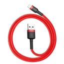 Baseus Kaabel CALKLF-A09, 50cm, 2,4A, Apple Lightning, USB 2.0, punane