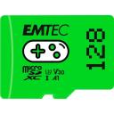 Emtec microSDXC 128GB UHS-I U3 V30 A1 Gaming ECMSDM128GXCU3G, 128GB, 100MB/s, 50MB/s, A1, A2, Roheline
