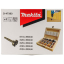 Frezavimo gręžimo rinkinys medienai 5 vnt. D-47363 MAKITA