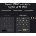 Mercusys traadita ruuter MR80X, 3000 Mbit/s, 4 porti, Dual-band, Wi-Fi 6, RJ-45, SPI tulem&uuml;&uuml;r, 4 antenni