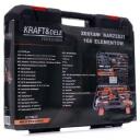 Kraftdele Набор инструментов 7000909, 168шт, кейс, держатель бит 1/4", трещотка 3/8", рулетка 3м