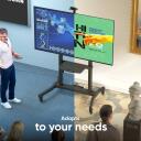 Onkron TV alus TS1991E-B, 50-100 tolli, maksimaalne koormus 130 kg, VESA 200x200-1000x600 mm, k&otilde;rguse reguleerimine 1130-1600 mm