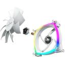 Montech Arvutikorpuse ventilaator AX120PWMWHITE, 120mm, 720-1760RPM, 1.8mmH2O, 27dB, 9 labad, RGB valgustus