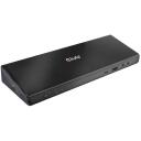 Club3D dokstacija CSV-1562 USB 3.2 Gen 1, 4x USB Type-A, 1x USB Type-C, 3x 4K displeji, 60W PD, Gigabit Ethernet, melna