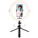 Agfa Photo Ring Light telefoniholderiga ARL11, 120 LED, 11 tolli, USB, 10-100% heledus, 1 telefoniadapter