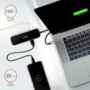 Axagon USB keskjaam HMC-6GL 3x USB 3.2, 1x USB-C, 1x HDMI, 1x RJ-45, 5Gb/s, 100W PD, 110 x 35 x 13 mm
