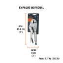 Lukustustangid 180mm 17422 PPT-7R Truper