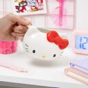 Paladone Hello Kitty krūze PP13154HK, 300ml, balts/rozā, veidota kā Hello Kitty galva ar bantīti