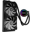 Genesis Ūdens dzesētājs NLG-2319, 276mm, 27mm, 1810g, Melna, AM4, AM5, LGA 1150-1851, 34.7dB, PWM ventilatori, ARGB apgaismojums