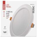 Emos LED &scaron;viestuvas RUBIC ZD1442, 18W, 1800lm, 220-240V, 50/60Hz, IP20, 25 000h, 120&deg;, neutralus baltas