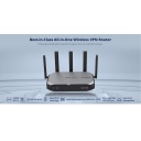 Ruijie RG-EG105GW-X | Wi-Fi 6 AX3000 Kõik-Ühes Juhtmevaba Ruuter — 2976 Mbps, 4 WAN Porti, 5 × 5 dBi Antennid, Must Korpus