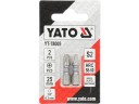 SCREWDRIVER BITS 1/4 25MM PZ3 2 PCS Ni YT-78005 YATO
