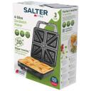 Salter Sviestmaižu tosteris EK6538VDE, 1600W, 4 sviestmaizes, nerūsējo&scaron;ais tērauds, kvadrāts, trīsstūris, kontroles lampiņa