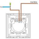 Spring Skārienslēdzis WT-101 WIFI 1gang(N&L) 1000W/G, 86mm x 86mm x 35mm, 110V &ndash; 240V AC, 5A, 1000W, -20 līdz 70 C
