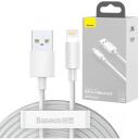 Baseus Andmekabel USB Lightning MODEL TZCALZJ-02, 150cm, 2x2.4A, Apple Lightning, USB Type A, valge