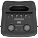 Portatiivne Bluetooth peo k&otilde;lar RGB valgustusega kuni 8 tunni aku t&ouml;&ouml;ajaga Ultra Bass mikrofoni/instrumendi sisenditega ja IPX4 Vegas Must 1073414 KLIPSCH