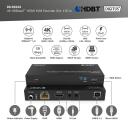 Digitus HDMI pagarinātājs DS-55522, 150m, 4K 60Hz, 2x USB 1.1, PoC, metāla korpuss, sienas montāža