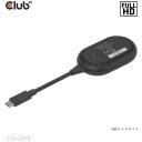 Club3D I/O adapteris CSV-2570 USB-C į HDMI, 1 HDMI prievadas, 1 USB-C prievadas, juodas, 0.065 kg