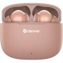 Denver Juhtmevabad k&otilde;rvaklapid TWE-48 111191120530, 4,3g, Roosa, Bluetooth V5.3, 20Hz-20kHz, 30mAh, 200mAh, HFP, HSP, A2DP, AVRCP