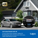 Saulės energija maitinamas saugos kamerų rinkinys, TP-Link, TAPO C460 KIT, 4K 8MP, 134&deg; matymo kampas