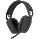 Logitech ausinės Zone Vibe 100 981-001213 belaidės, 30 m, 18 h pokalbio laikas, 185 g, Bluetooth 5.2, 2 mikrofonai, grafito spalva