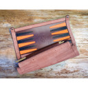 Ceļojumu galda spēle "Roll & Play" ar bambusa stieņiem, 32x32 cm, R105220, LEATHERSAFE