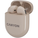 Juhtmevabad TWS k&otilde;rvaklapid Bluetooth &uuml;hendusega TWS-6 Beež CNS-TWS6BE CANYON