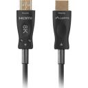 Lanberg HDMI kaabel M/M v2.1 CA-HDMI-30FB-0500-BK, 50m, 8K, 19 PIN, 48 Gbps, AOC, ARC, Dolby Vision, HDR10+