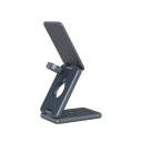 Компактное складное беспроводное зарядное устройство с быстрой зарядкой 15 Вт и функцией 3 в 1 OnCharge 309 Metal CNS-WCS309M CANYON