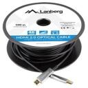 Lanberg HDMI kaabel CA-HDMI-20FB-1000-BK, 100 m, 18 Gbit/s, 4K60Hz tugi, AOC, kuldkontaktid