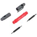 Draumet Mini Atsuktuvas CrV 4 viename 8901325, CrV plieniniai antgaliai, 1,6 mm plok&scaron;čias, PH000, 2,0 mm plok&scaron;čias, PH00
