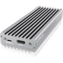 Raidsonic | Icy box SSD cietā diska korpuss | IB-1817Ma-C31, 10 Gbit/s, 1x M.2, Sudraba, Alumīnijs, Datu indikators