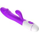 Erolab G-punkta un klitora masieris ZYCD01p, 30 frekvenču, 200 mAh, 2 motori, USB uzlāde, silikons + ABS, violeta