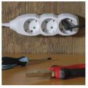 Emos Ilgintuvas P0323R, 3 m, 3&times; 2P + PE VOKI&Scaron;KAS, 3 680 W, PVC, vaikų apsauga