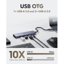 PortMate USB-C 5-in-1 Hubs 4K HDMI USB-C PD USB-A 3.0 2.0 Alumīnija Pelēks Cudy UH405
