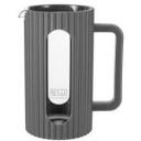 Resto French Press 90535, 1 L, pelēka, borosilikāta stikls, nerūsējo&scaron;ā tērauda filtrs, plastmasas vāks, ergonomiska rokturis