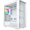 Montech Korpus X5 (W), Midi Tower, 1xUSB 3.0, 3x140mm esiventilaatorit, 1x120mm tagumine ventilaator, RGB