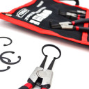 Cirkulāro gredzenu knaibles komplekts 200mm, 4 daļas, CrV tērauds, AW16640, AWTOOLS