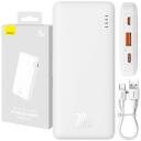 Baseus Airpow akumulator PPQD090002, 10000mAh, 20W, 5V 2.4A, 9V 2A, 12V 1.5A, USB-C 3A kaabel