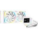 Deepcool vedelikjahutus LM240 WH R-LM240-WHDMMC-1, 240 mm, 66.23 cfm, Kahe 120 mm ventilaatoriga, ARGB valgustus
