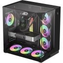Gamemax Korpus NEX C56 VC BK, 30cm x 44.6cm x 44.8cm, 7 laiendusslotti, 2 x USB 3.2 Gen 1, 1 x USB-C 3.2 Gen 2, 1 x k&otilde;rvaklapid
