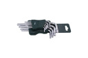 TORX L-formos raktų rinkinys, ROCKFORCE, RF-5098, T10-T50, 9 dalys plastiko laikiklyje