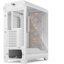 Fractal Design Meshify 3, FD-C-MES3A-07, 2x2.5&rdquo;, 2/4x3.5/2.5&rdquo;, 7, 20 Gbps USB-C, 8.8 kg, balts RGB TG caurspīdīgs tonis