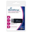 Mediarange M&auml;lukaardi lugeja MRCS507, 5000 Mbit/s, USB 3.2 Gen 1, toetab MMC, SD, SDHC, SDXC, must, 1 tk