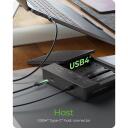 Raidsonic SSD dublētājs IB-4013MCL-C4, USB4, 16 Gbit/s, 4-Bays, NVMe M.2, LED panel