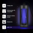 Vabzdžių gaudyklė UVA lempa, SOENS, 730113, 6W, 1300V, 30m², 230V, 10.9x11.3x30.9cm