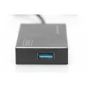 Digitus USB keskjaam DA-70240-1, 4 porti, 5 Gb/s, 1 m, alumiinium, 5V/2A toiteallikas